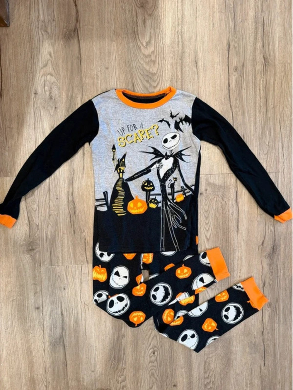 Disney Nightmare Before Christmas Youth Pajamas Size 10